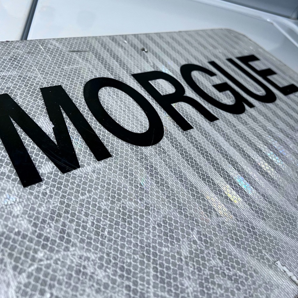 City Government ‘MORGUE’ Street Sign